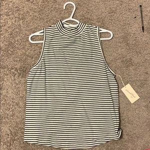 black and white striped tank M